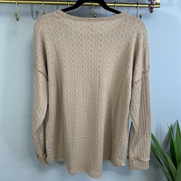 Stylish Beige Sweater - Picture 2 of 8